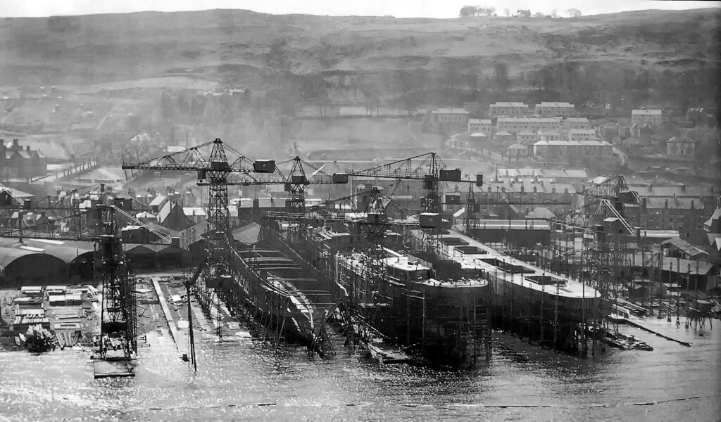 Lithgows East Shipyard 1950s Port Glasgow, Renfrewshire, S… Flickr