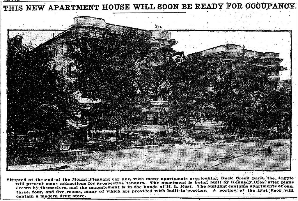 Argyle Apartment Building, 1913 From the August 3, 1913, W… Flickr
