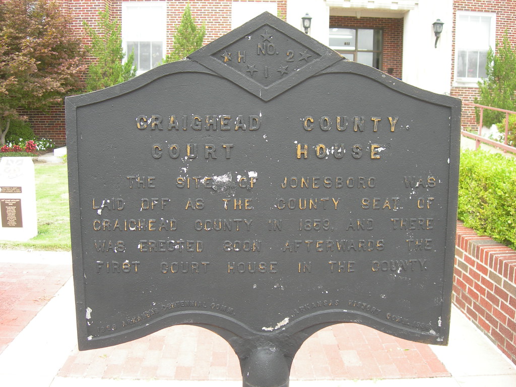 Craighead County Courthouse Marker Jonesboro, Arkansas Jimmy