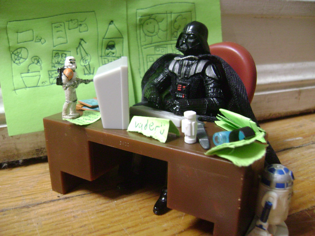 Vader's Office Vader takes a day job after his financial b… Flickr