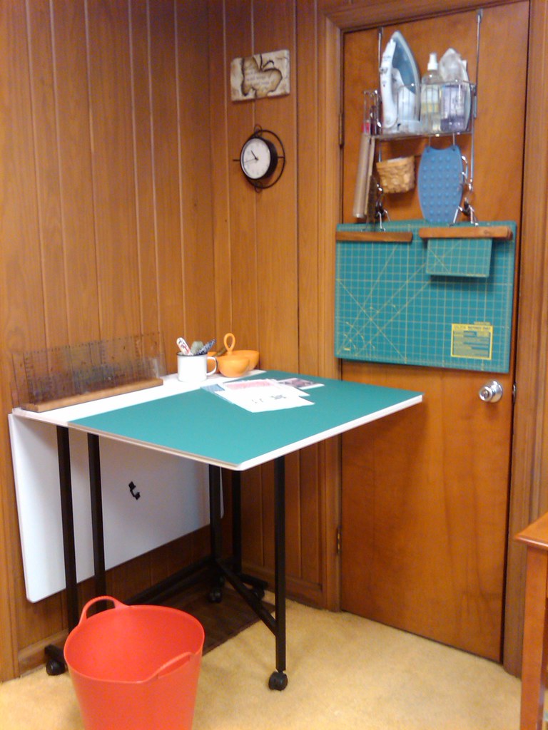 Dee's cutting table Table is from JoAnn's Fabric & Crafts … Flickr