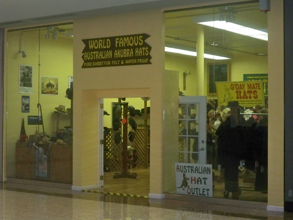 Australian Hat Store Right next to the Redding Broadcast C
