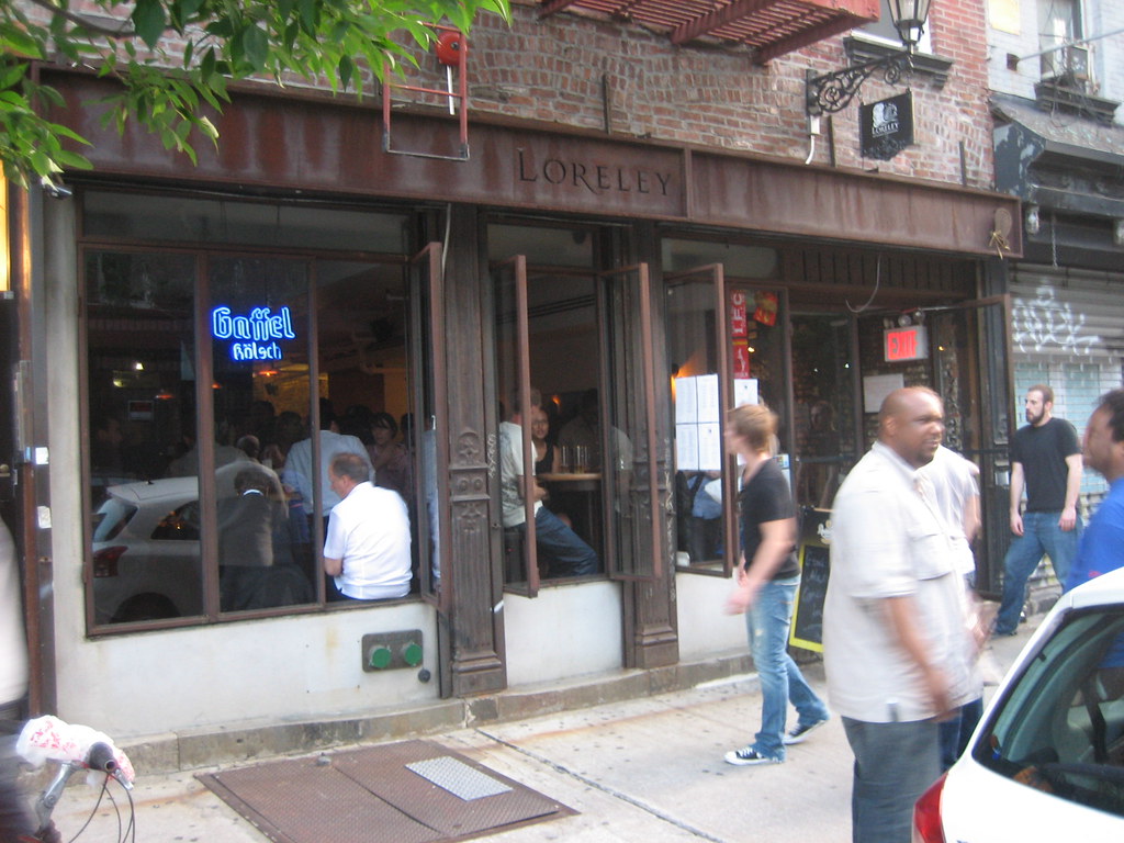 Lorelly Beer Garden, NY Got some authentic german fair wit… Flickr