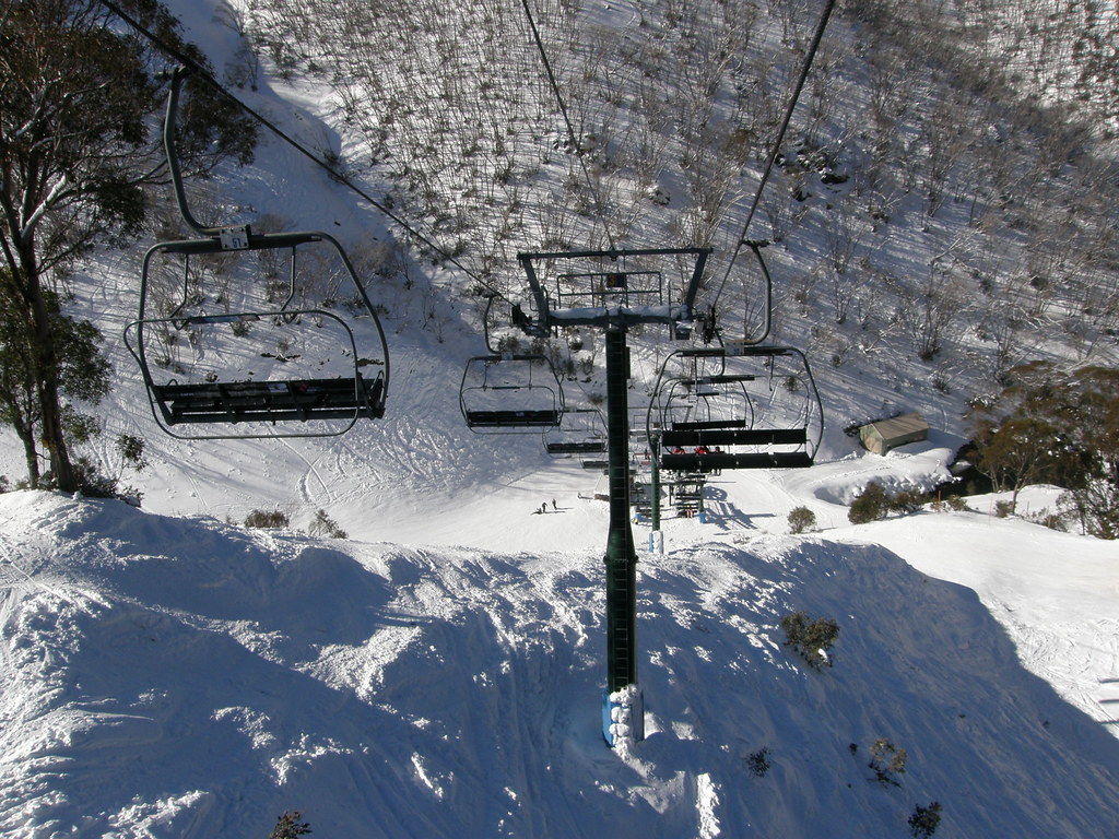 View on Village lift from Snake Gully Lisa T Flickr