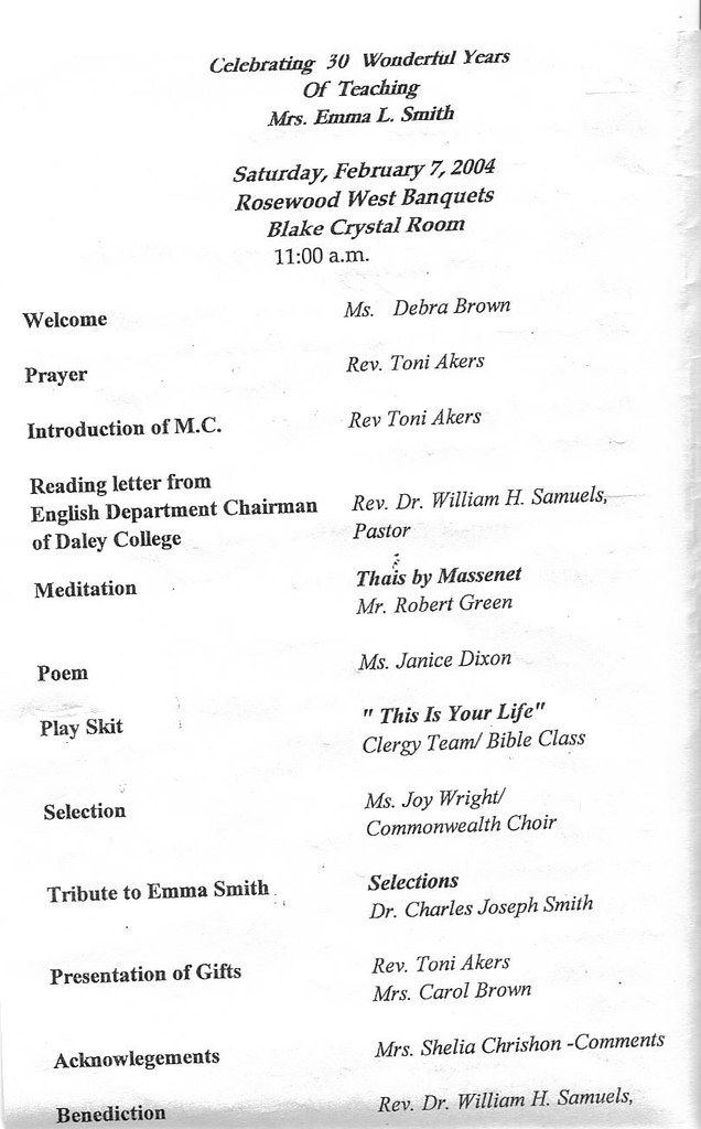 Retirement Party Program 272004 charlessmith702210 Flickr