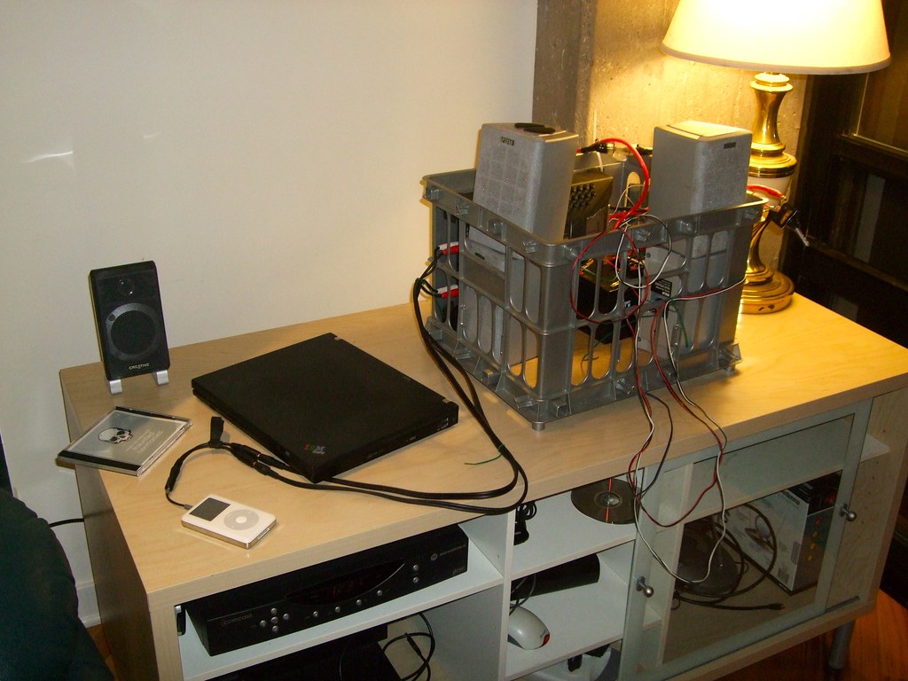 My banging speaker system As seen in this photo Stereo (2… Flickr