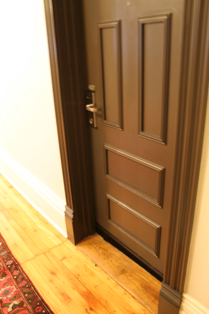 Gladstone White Baseboards, Brown Door, Old Floor Flickr