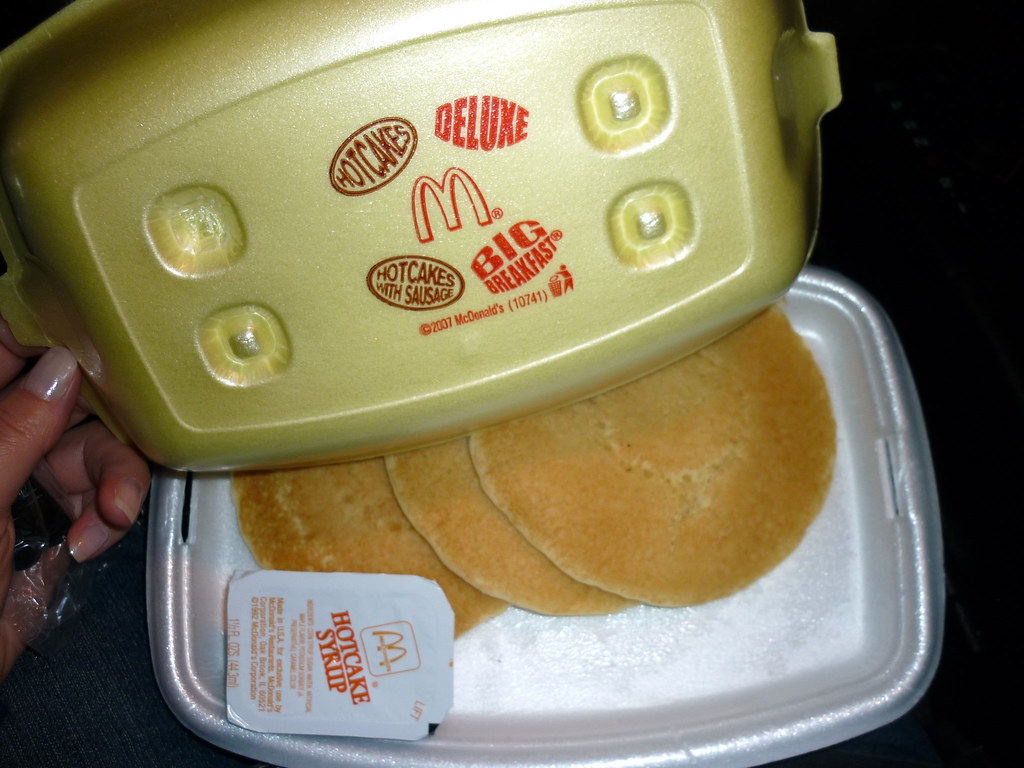 McDonald's pancakes. Surprisingly, fairly good. Patricia Müller Flickr