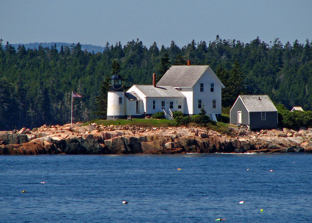 Winter Harbor Lighthouse seen from Schoodic Peninsula Flickr