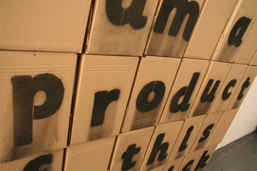 detail charcoal dust, cardboard boxes Stephen Carley Flickr