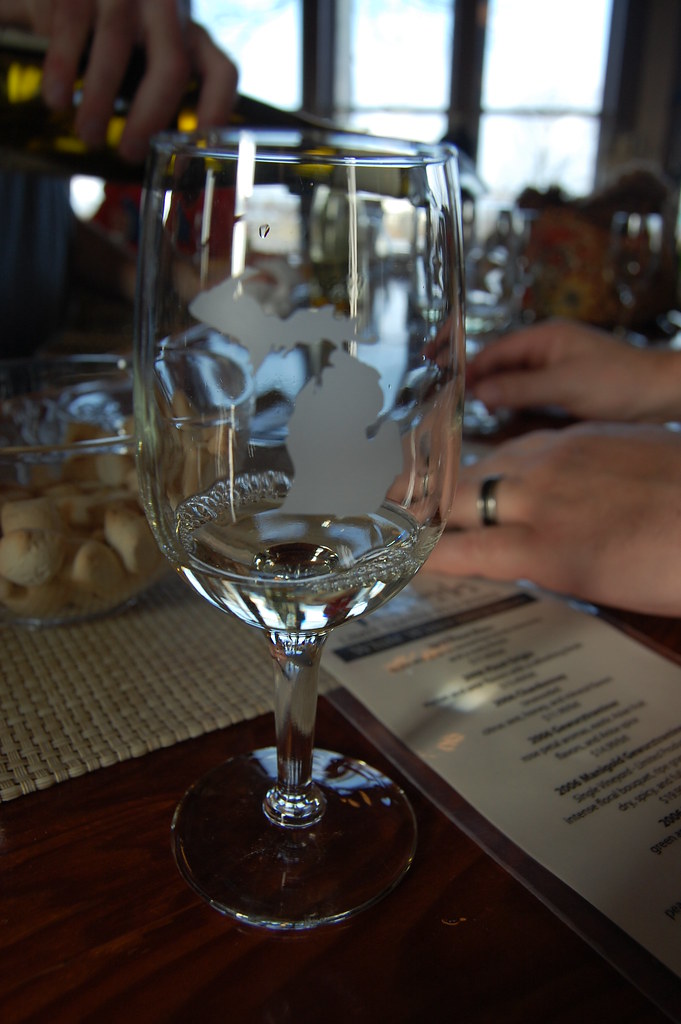 wine yes there are some pretty good Michigan wines. an EyE for