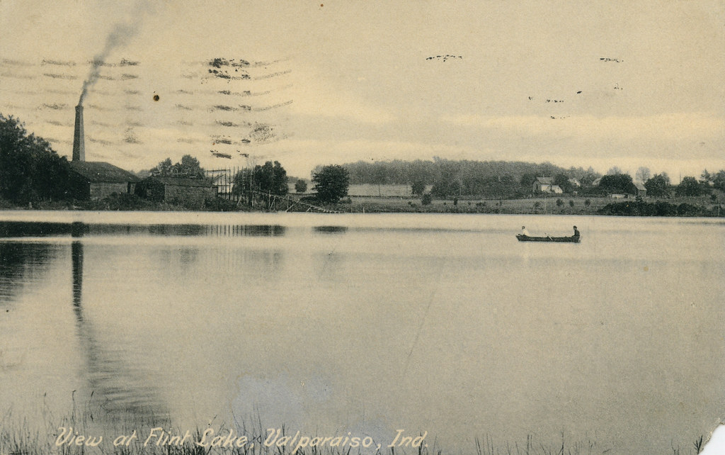 View at Flint Lake, circa 1908 Valparaiso, Indiana Flickr