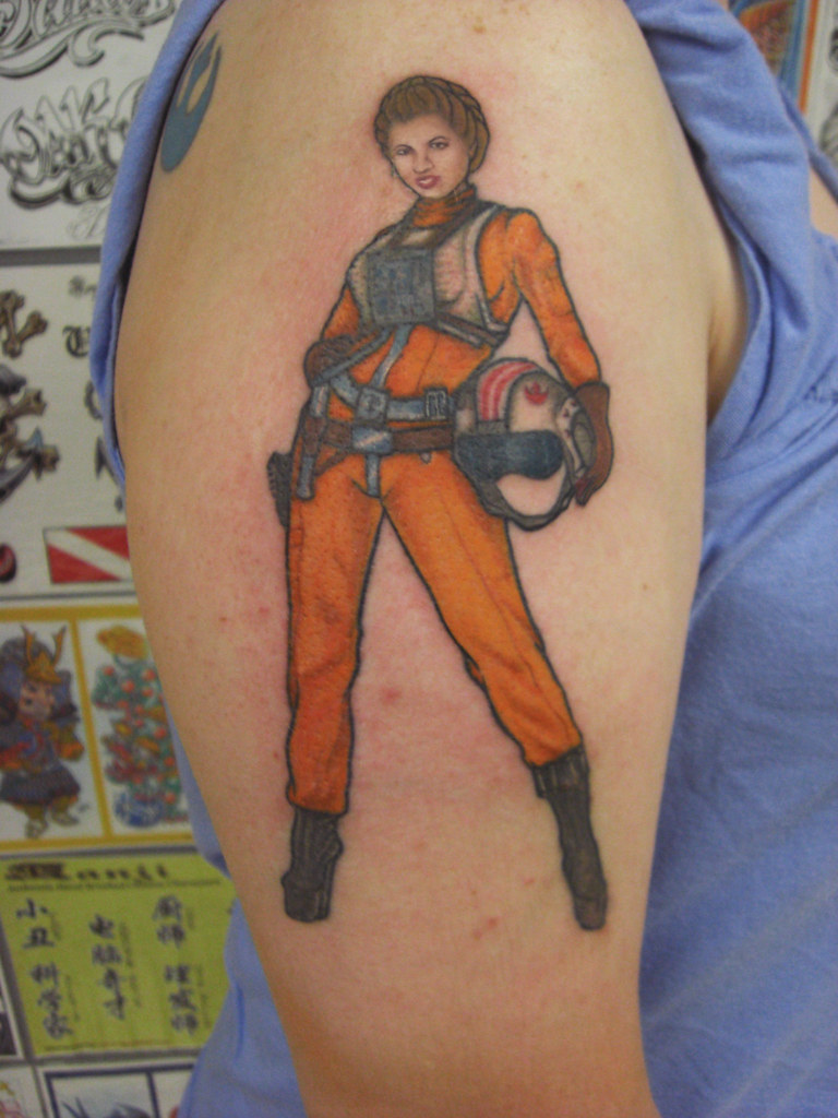 Color Leia Tattoo by Diegoh Jinh817 Santiago Herrera Flickr