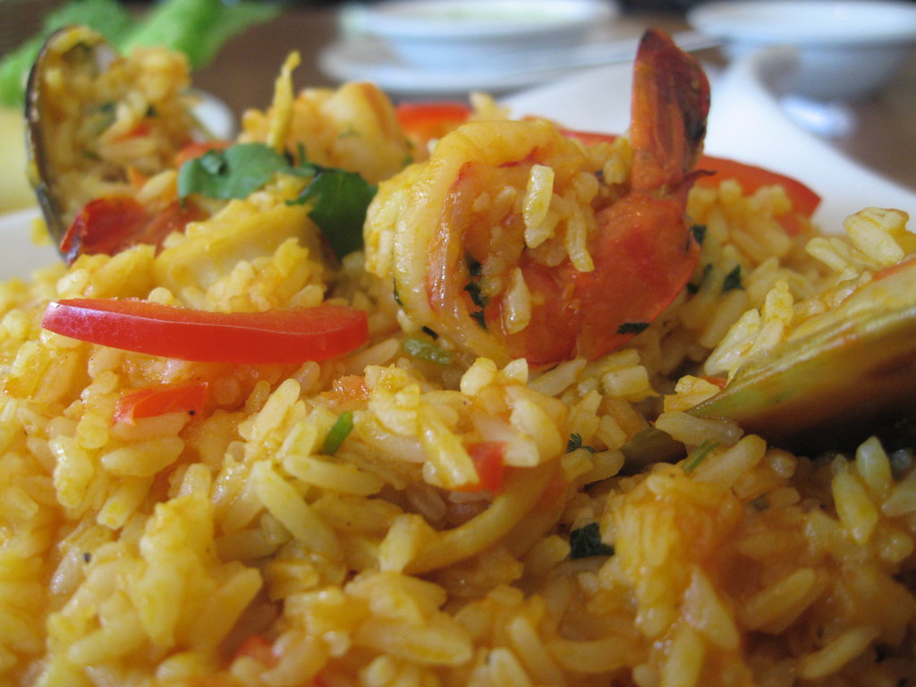Peruvian Paella arroz con mariscos rice with seafood (p… Flickr