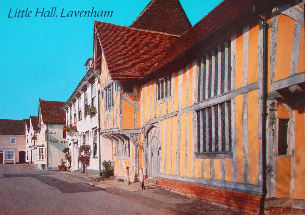 England Lavenham 1980'sera postcard. Lavenham, Suffolk,… Flickr