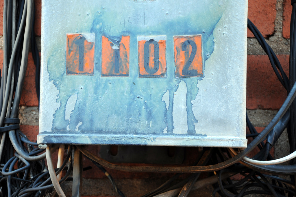 Electricity Meter Box 1102 Numbers Brick Wall Alley Lubboc… Flickr