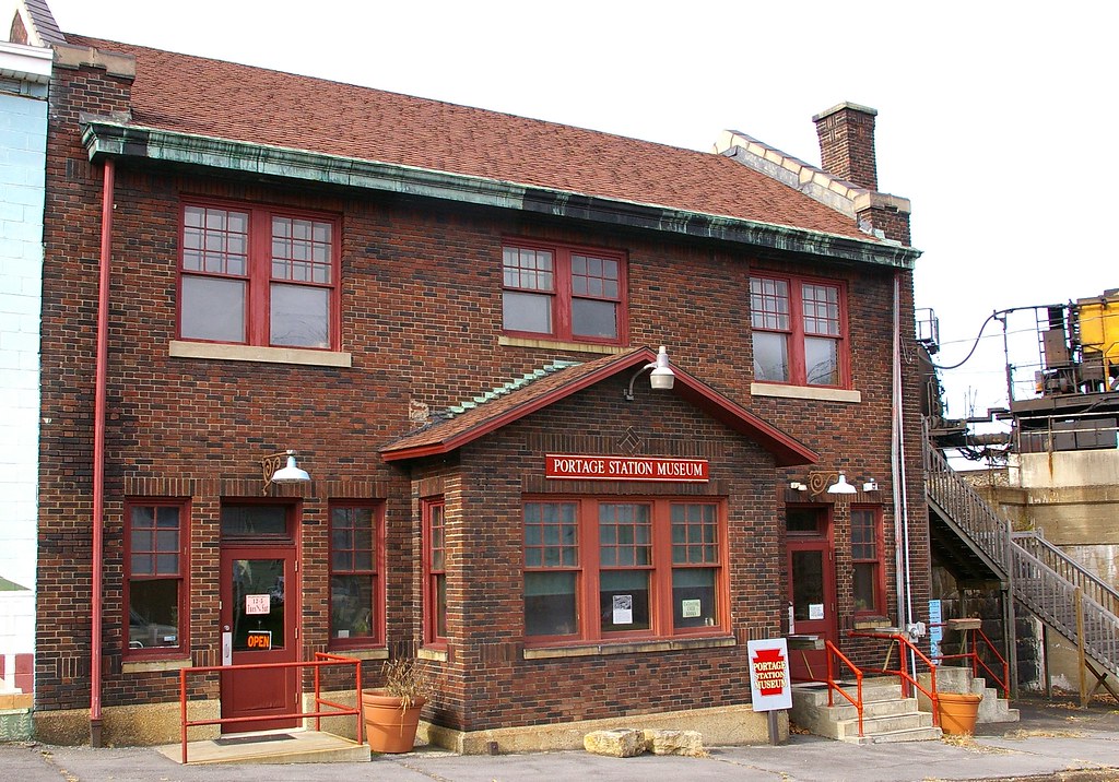 Portage, PA train station Pennsylvania Railroad station bu… Flickr