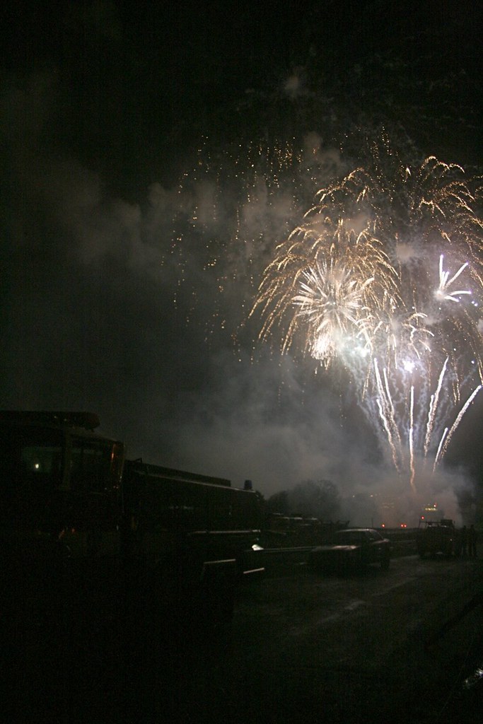 Bangor fireworks Members of the Bangor Fire Department wat… Flickr