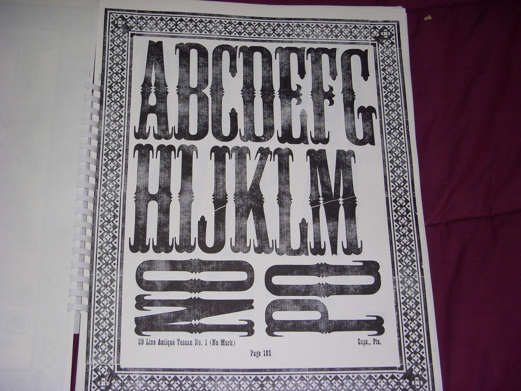 The Lyons Collection, Page 181 29 Line Antique Tuscan No.… Flickr