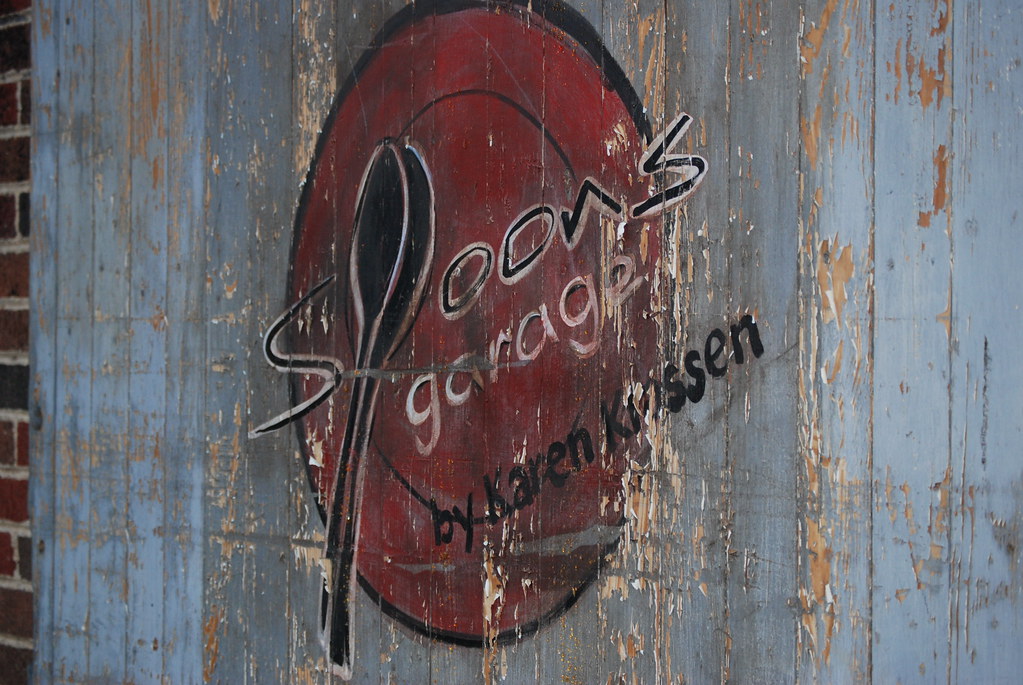 Spoons Garage Cool Sign! tiny dragons Flickr
