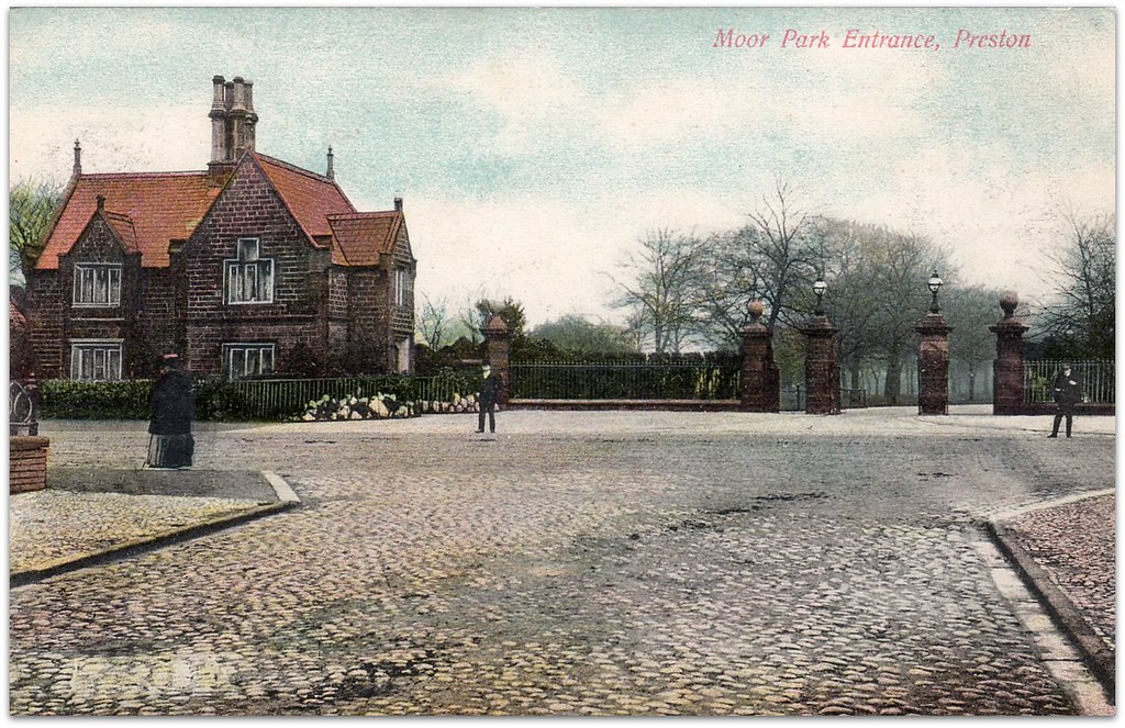 Moor Park Entrance Preston Tinted postcard. S. Hildesheime… Flickr