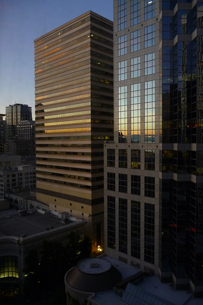 Downtown Seattle As seen from the Red Lion hotel. Brian Lenk Flickr
