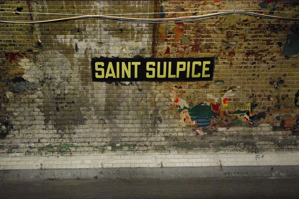 Le métro St Sulpice en travaux La station de métro de la l… Flickr