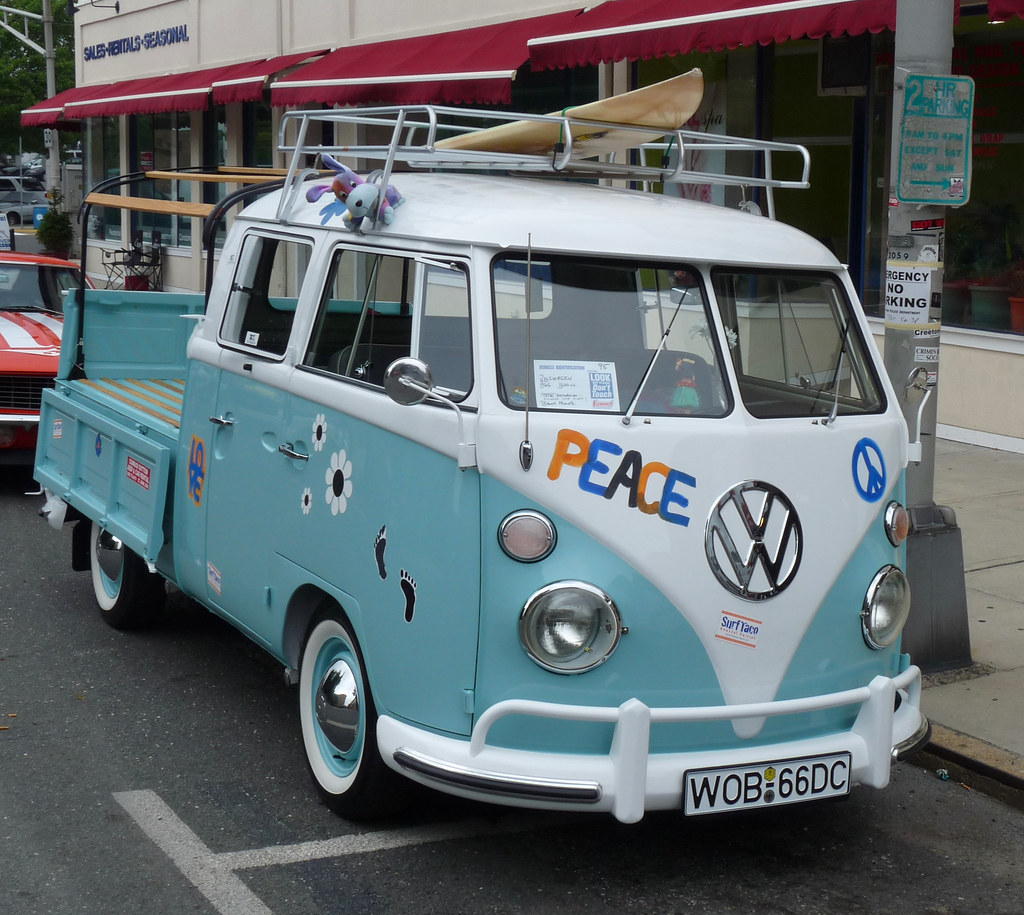 1960's VW custom peace wagon Classic Car Show, Asbury Park… Flickr