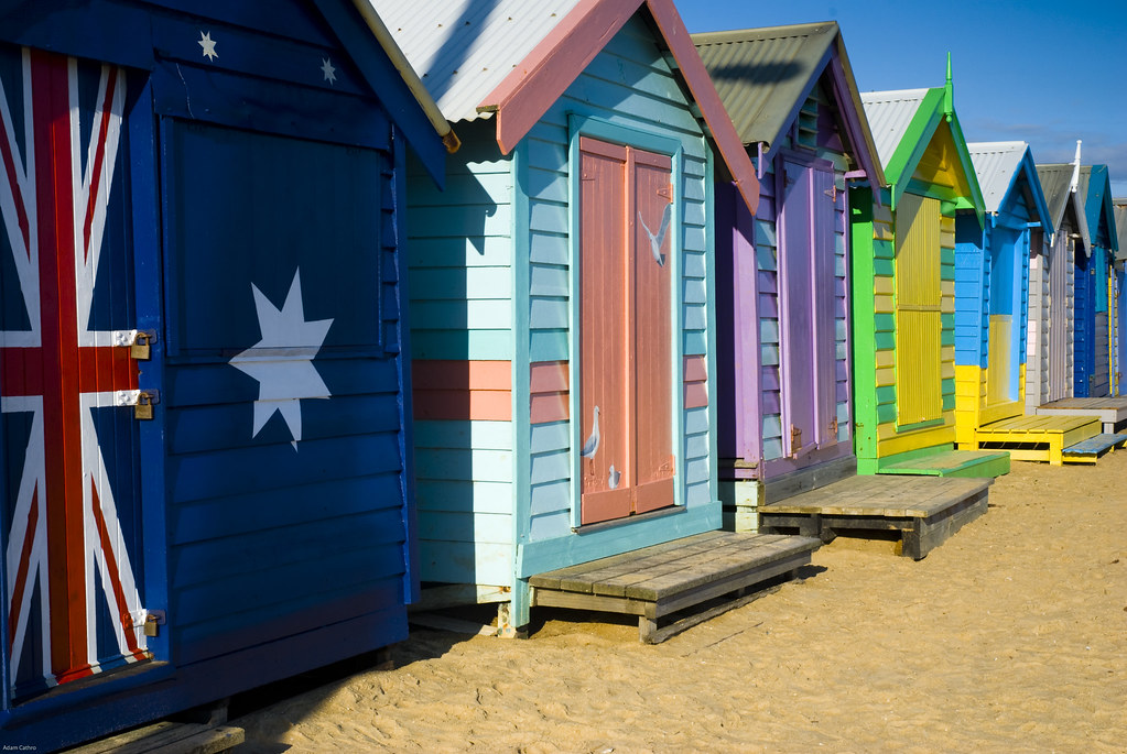 Beach sheds at Brighton Beach in Melbourne Beach sheds at … Flickr