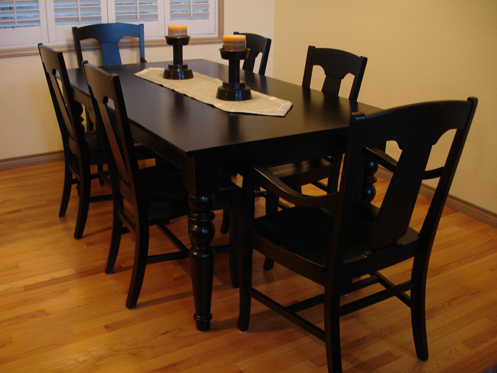 Pottery Barn Dining Table and 6 Chair set Dining table Bl… Flickr