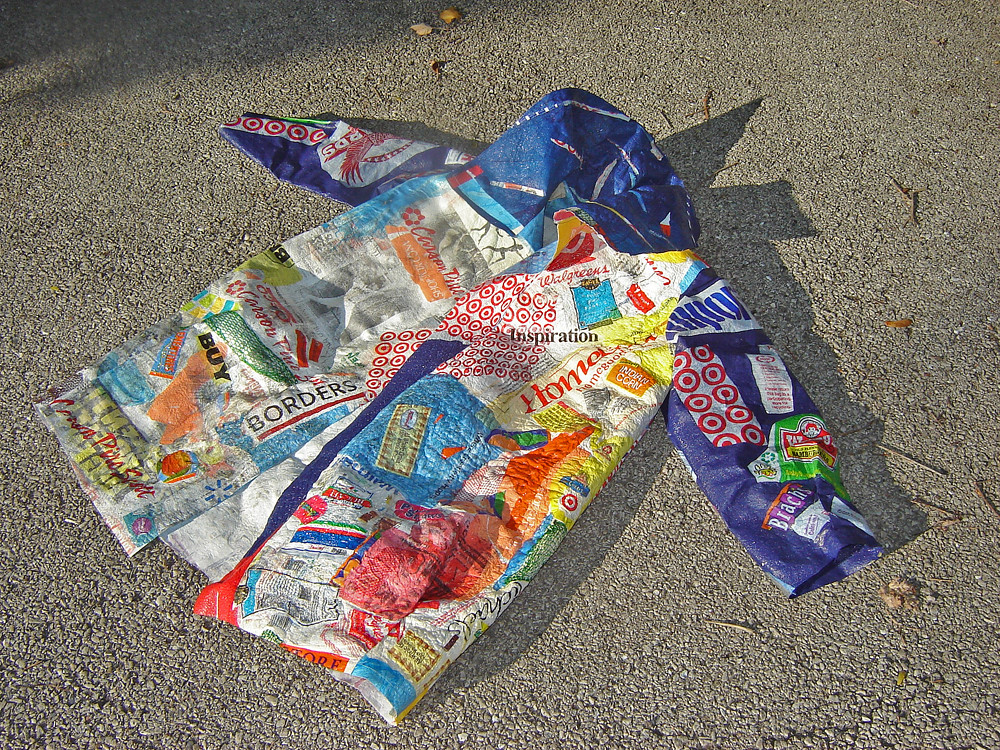 "21st Century Fusion" fused plastic bags coat photo 4 Flickr
