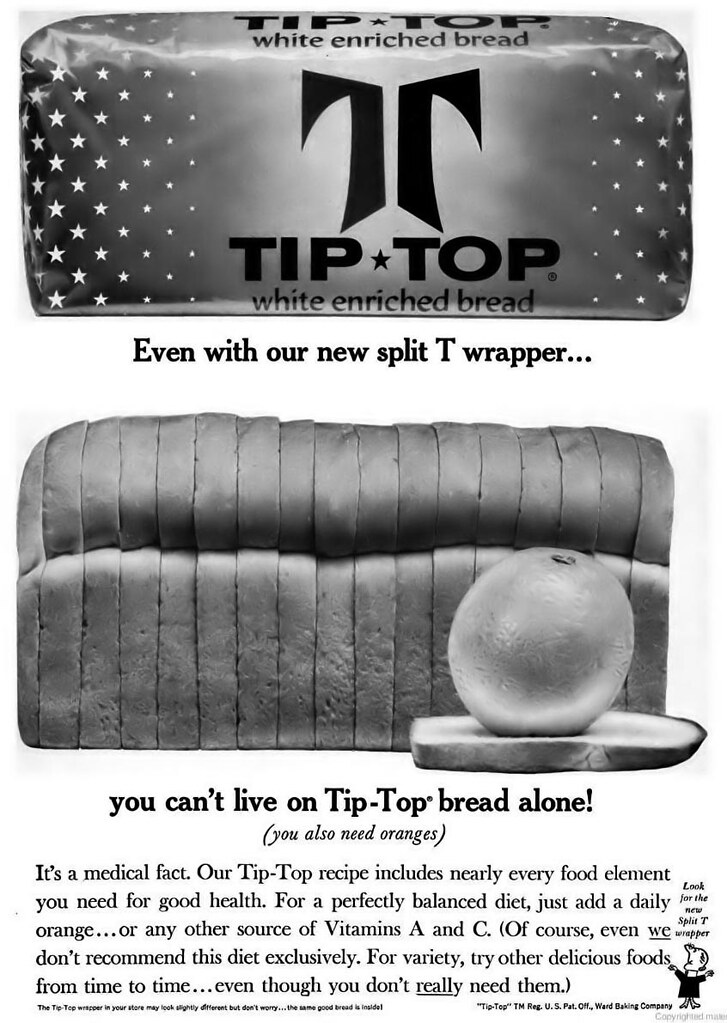 Tip Top White Enriched Bread Advertisement Ebony Magazin… Flickr