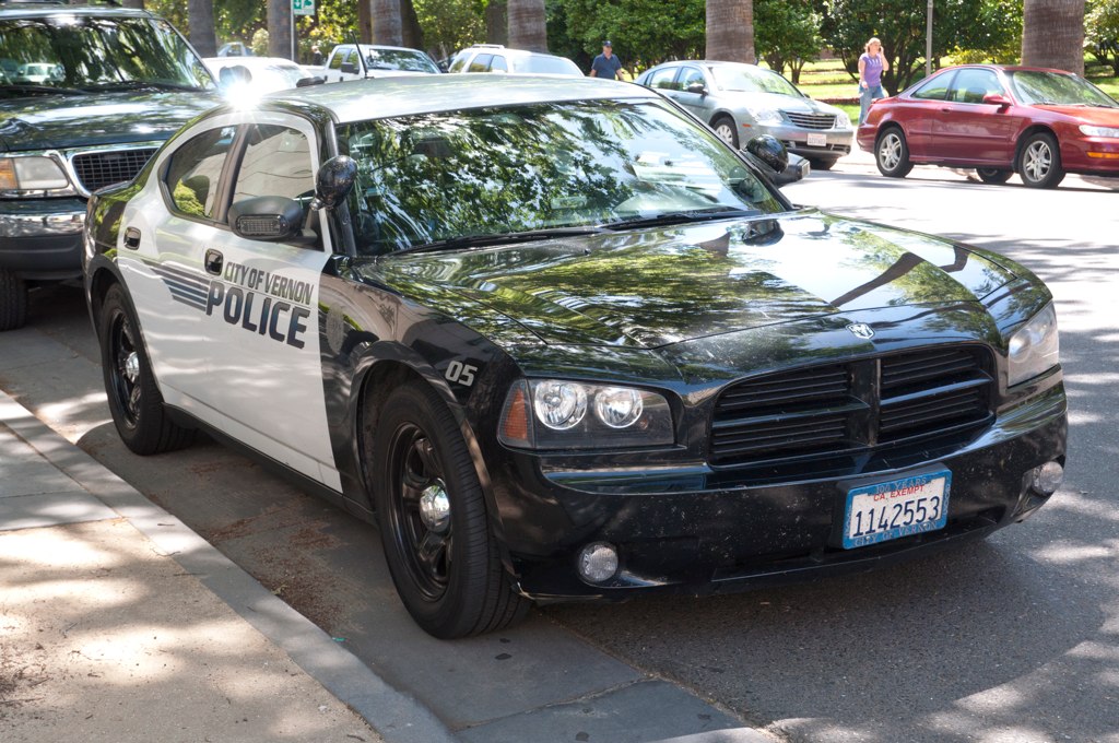 Vernon Police Front A Vernon police Dodge Charger near the… Flickr