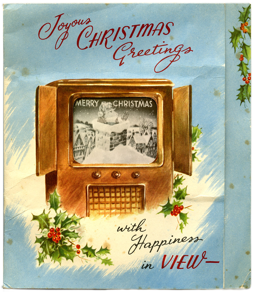 Television christmas card A christmas card with a televisi… Flickr