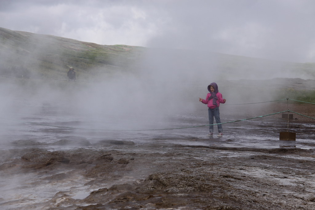 Little Girl at Geysir Iceland ChrisGoldNY Flickr