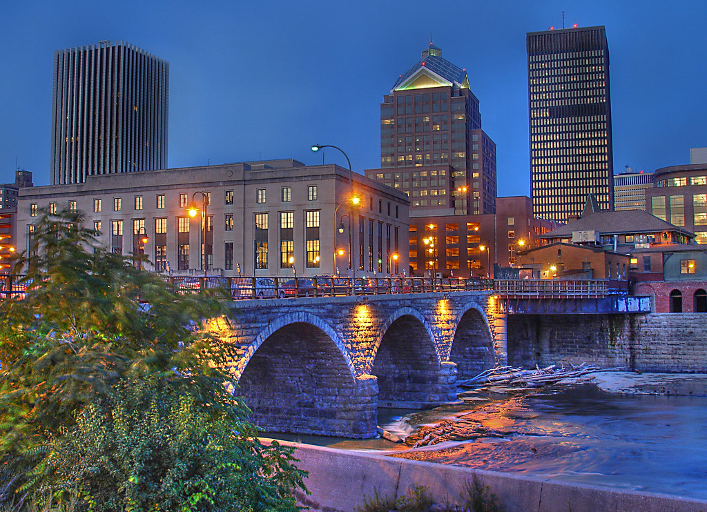 Rochester Genesee River Bridge (HDR) Recent travels took m… Flickr