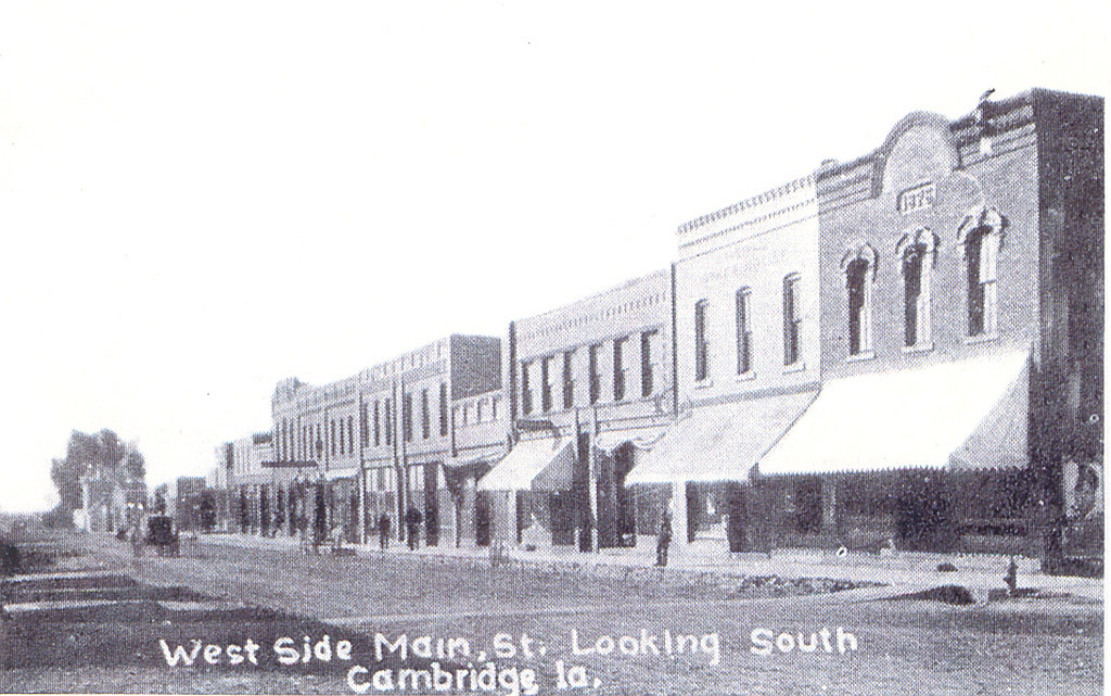 Cambridge, Iowa, Main Street West side looking south. Post… Flickr