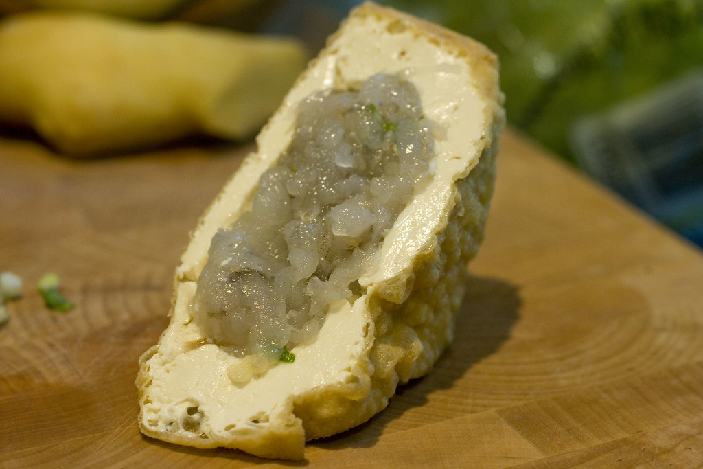 Shrimp Stuffed Tofu raw 3 Jessica and Lon Binder Flickr