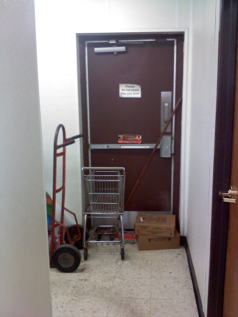 Blocked Fire Exit This is at the Casey's North of Ames by … Flickr