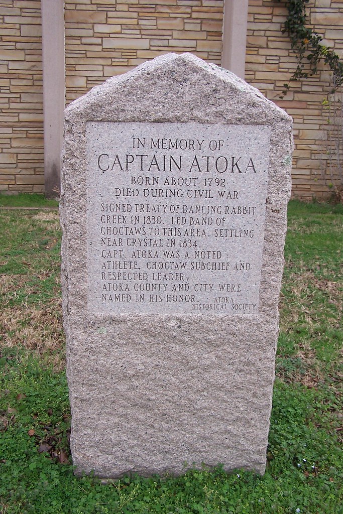 Memorial to Choctaw Indian Captain Atoka This simple monum… Flickr
