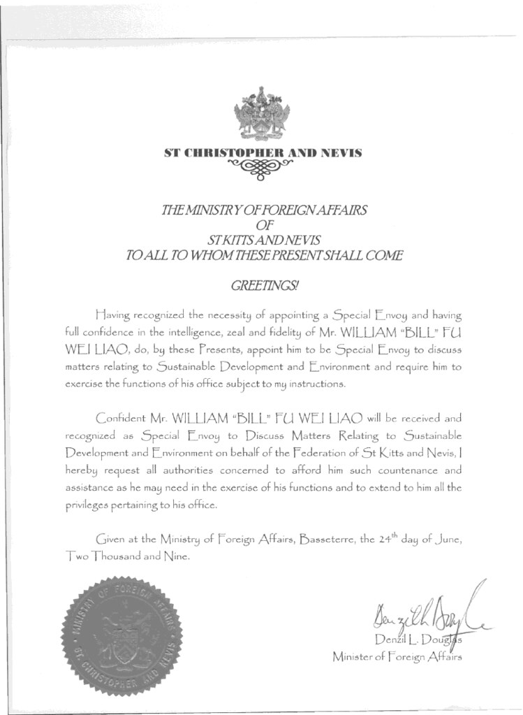 My official instrument of appointment from the ministry of… Flickr