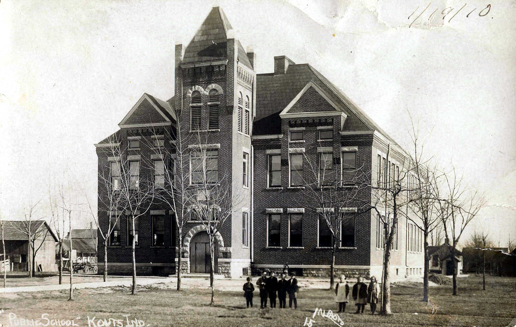 Public School, circa 1910 Kouts, Indiana "PUBLIC SCHOOL"… Flickr