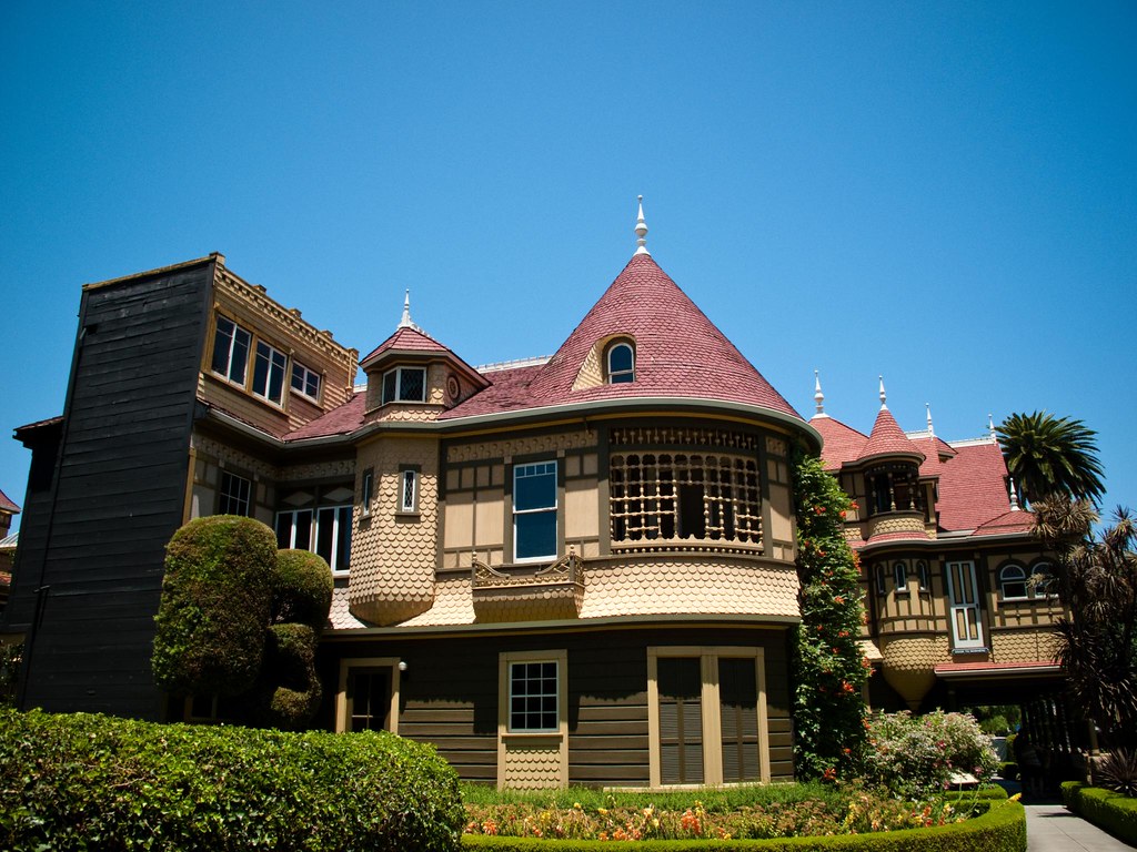 Winchester Mystery House A look at the exterior of the Win… Flickr