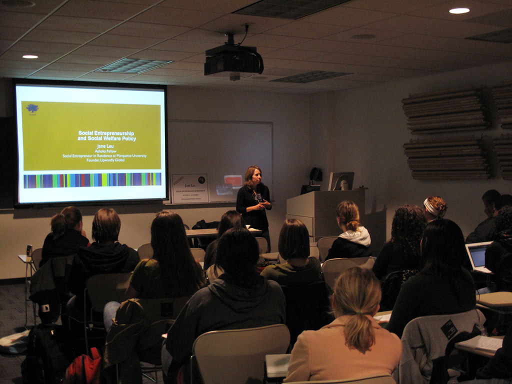 Jane Leu speaks about social entrepreneursip Professor Cra… Flickr