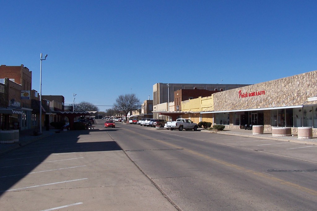 Beautiful Downtown Littlefield, Texas Littlefield is the c… Flickr