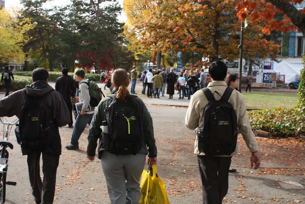UBC MBA Ah, UBC MBA. Graduate with a backpack. Adam Flickr