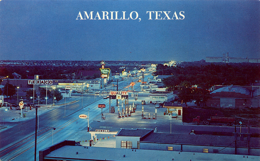 Amarillo, 1960's Highways 60 & 66, Amarillo, Texas Roadsidepictures