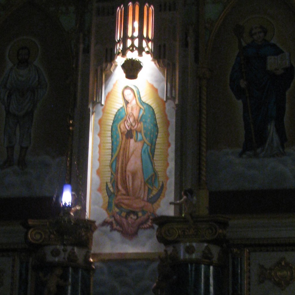 Our Lady of Guadalupe The altarpiece of Our Lady of Guadal… Flickr