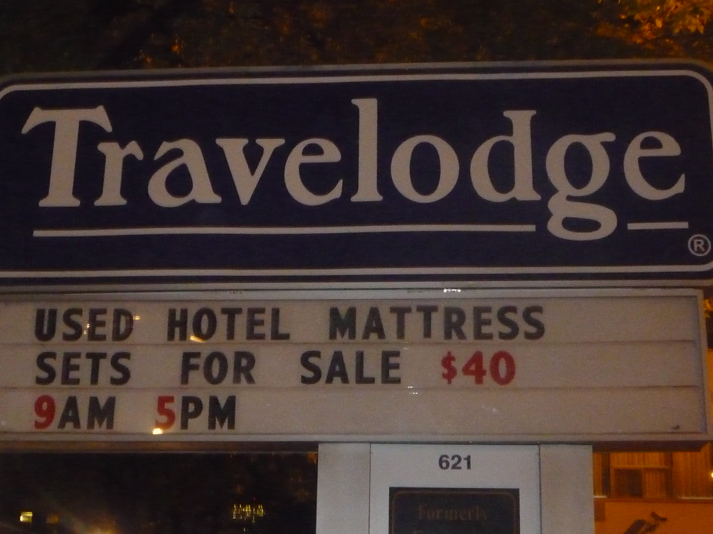 Travelodge Anyone want to buy a used hotel mattress set? I… Flickr