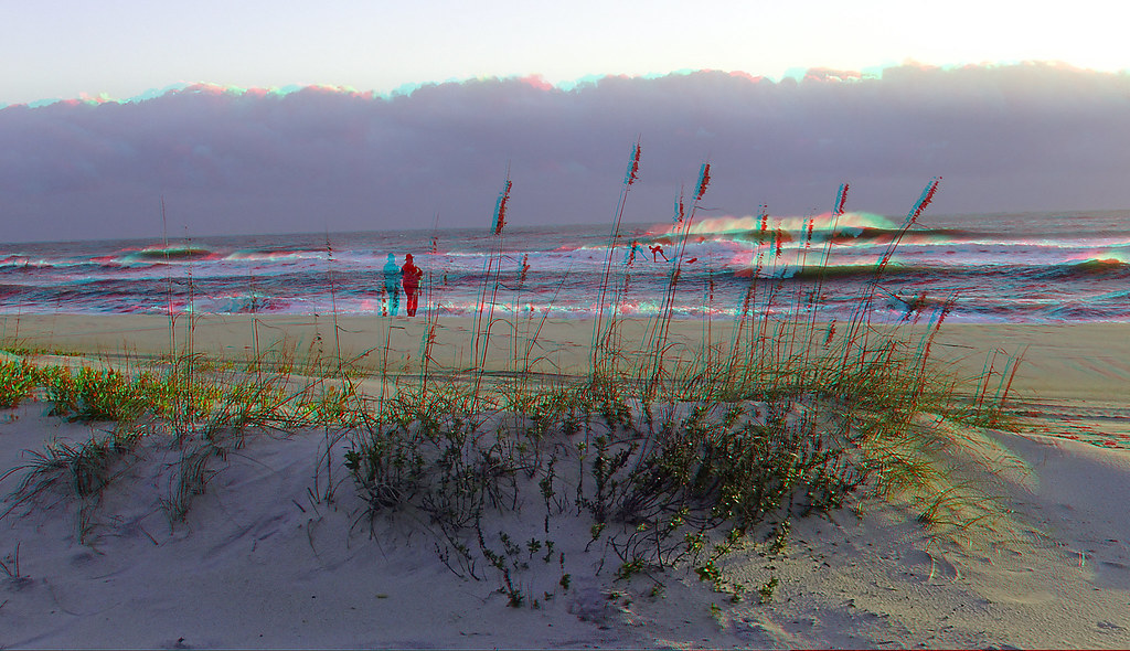 Early Morning Walk Outer Banks Salvo NC 3D red cyan an… Flickr